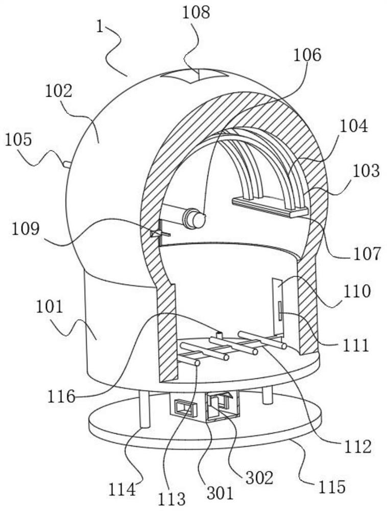 A gynecological medical cotton ball storage device