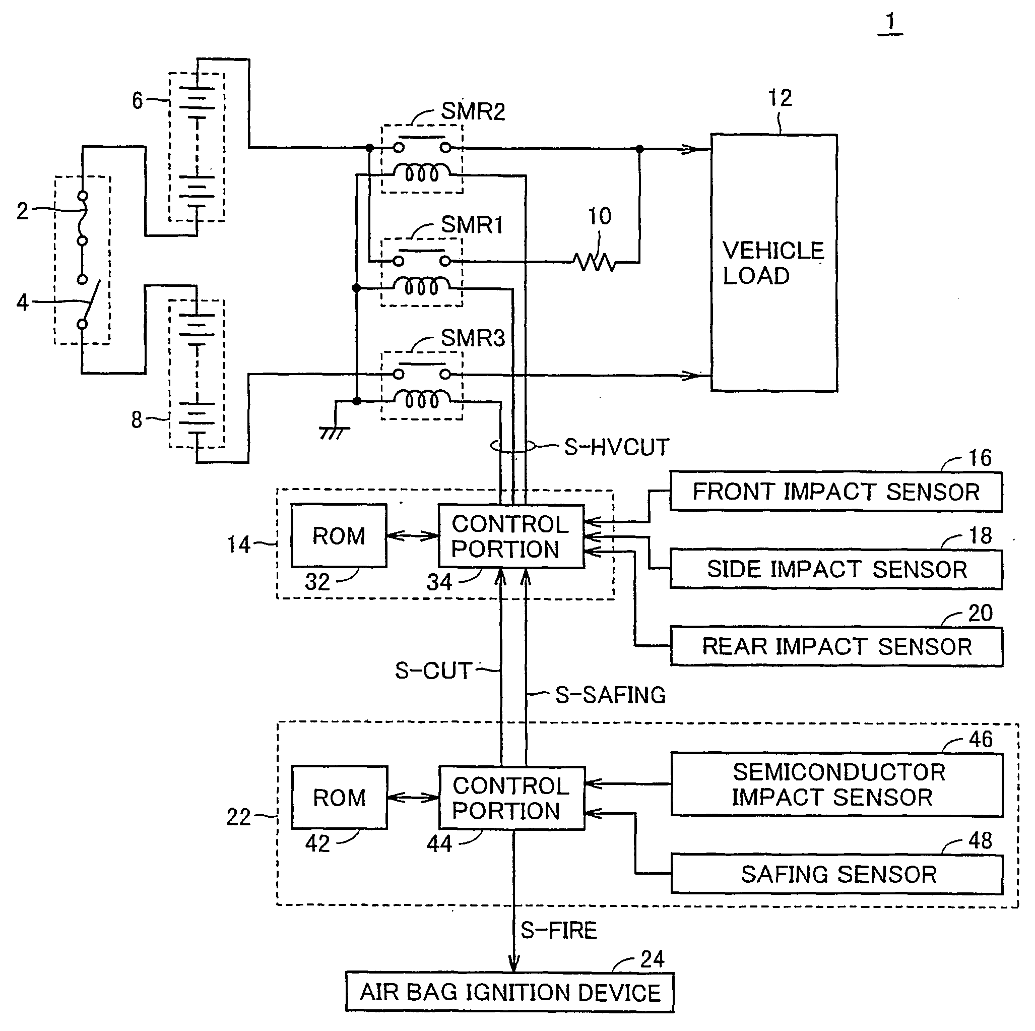 Motor vehicle capable of preventing malfunction and interrupting high-voltage system when accident occurs