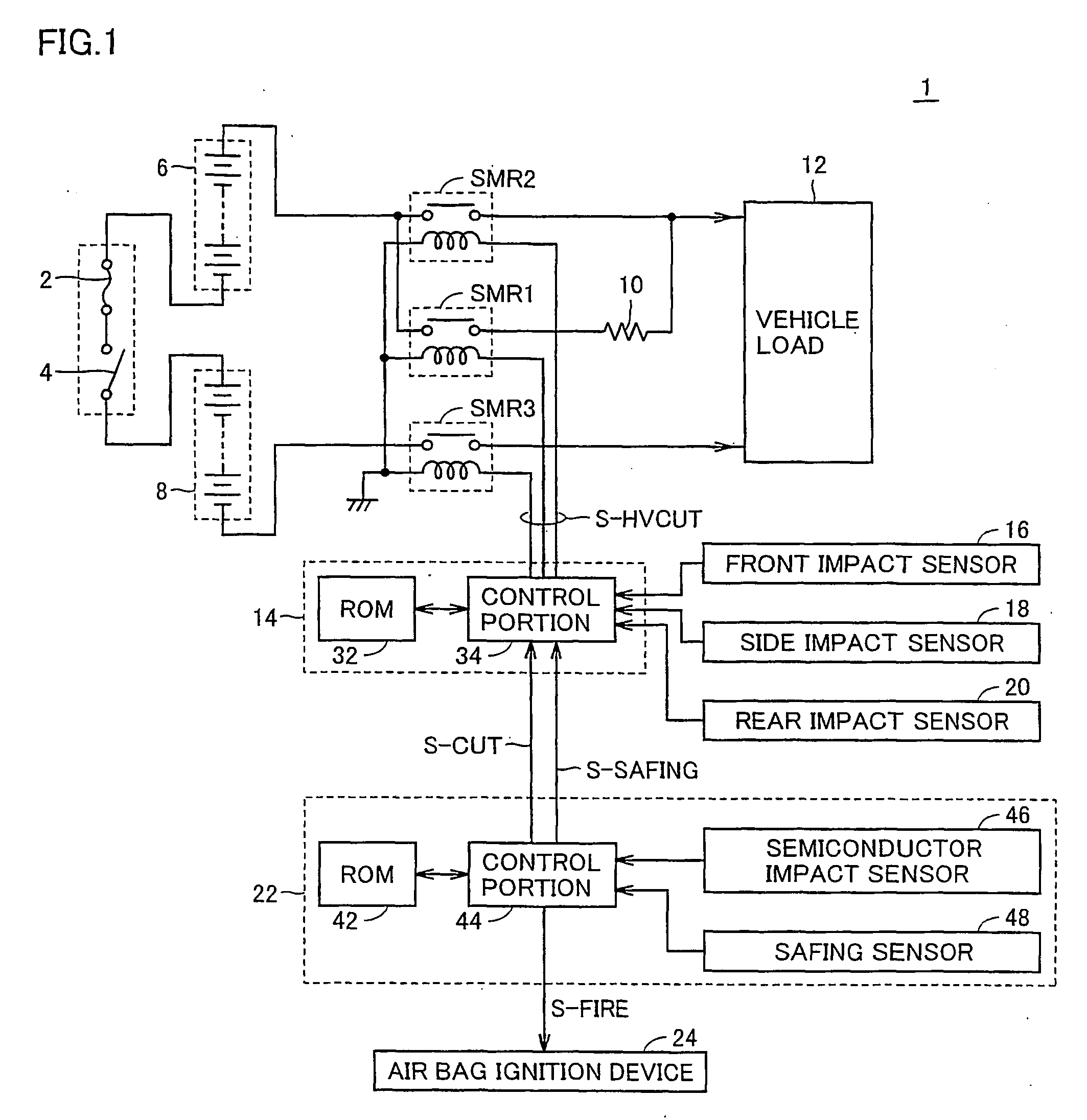 Motor vehicle capable of preventing malfunction and interrupting high-voltage system when accident occurs