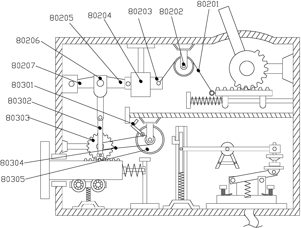 Automatic braking device for main shaft of machine head of numerically controlled lathe