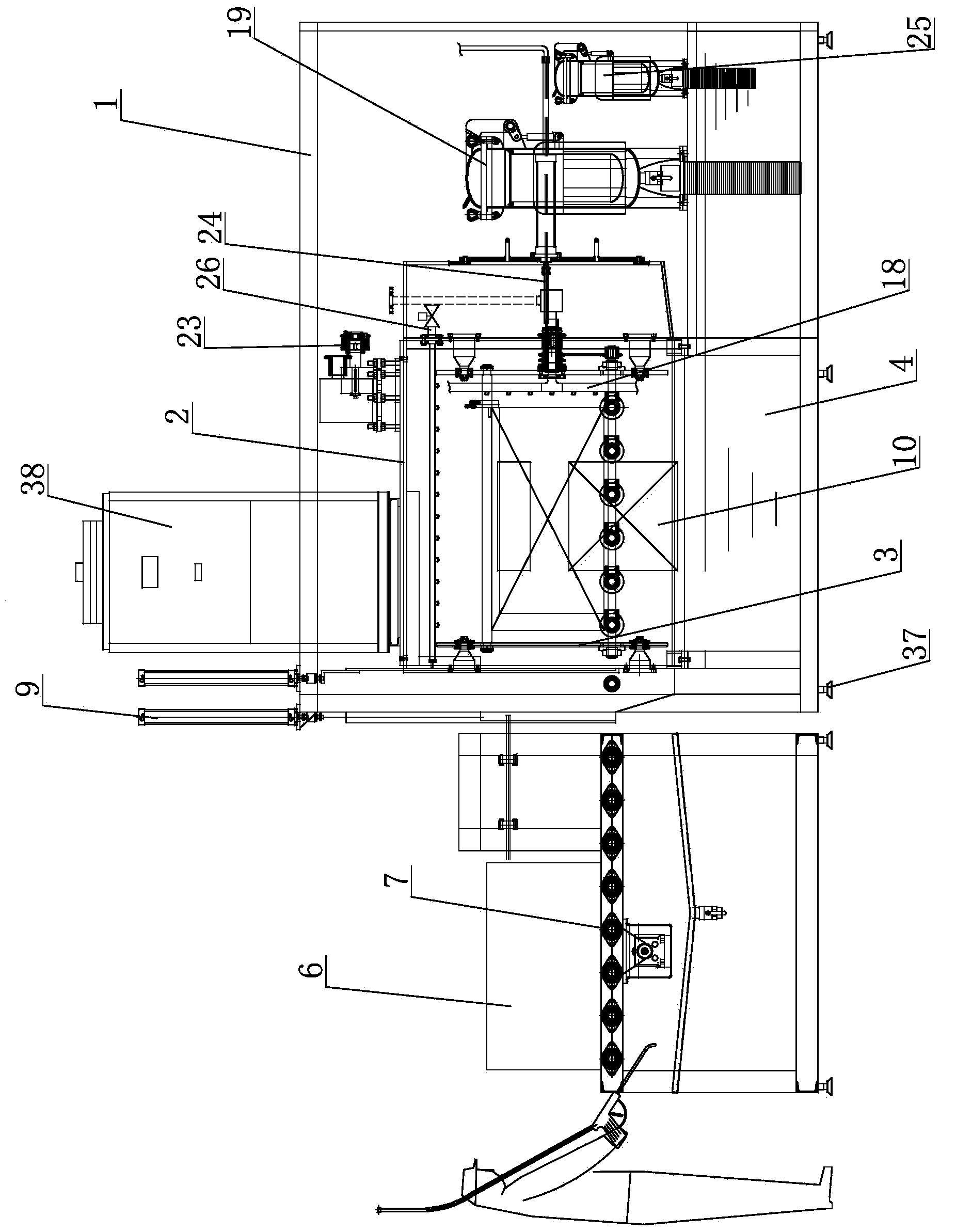 Surge-type special cylinder cleaning machine