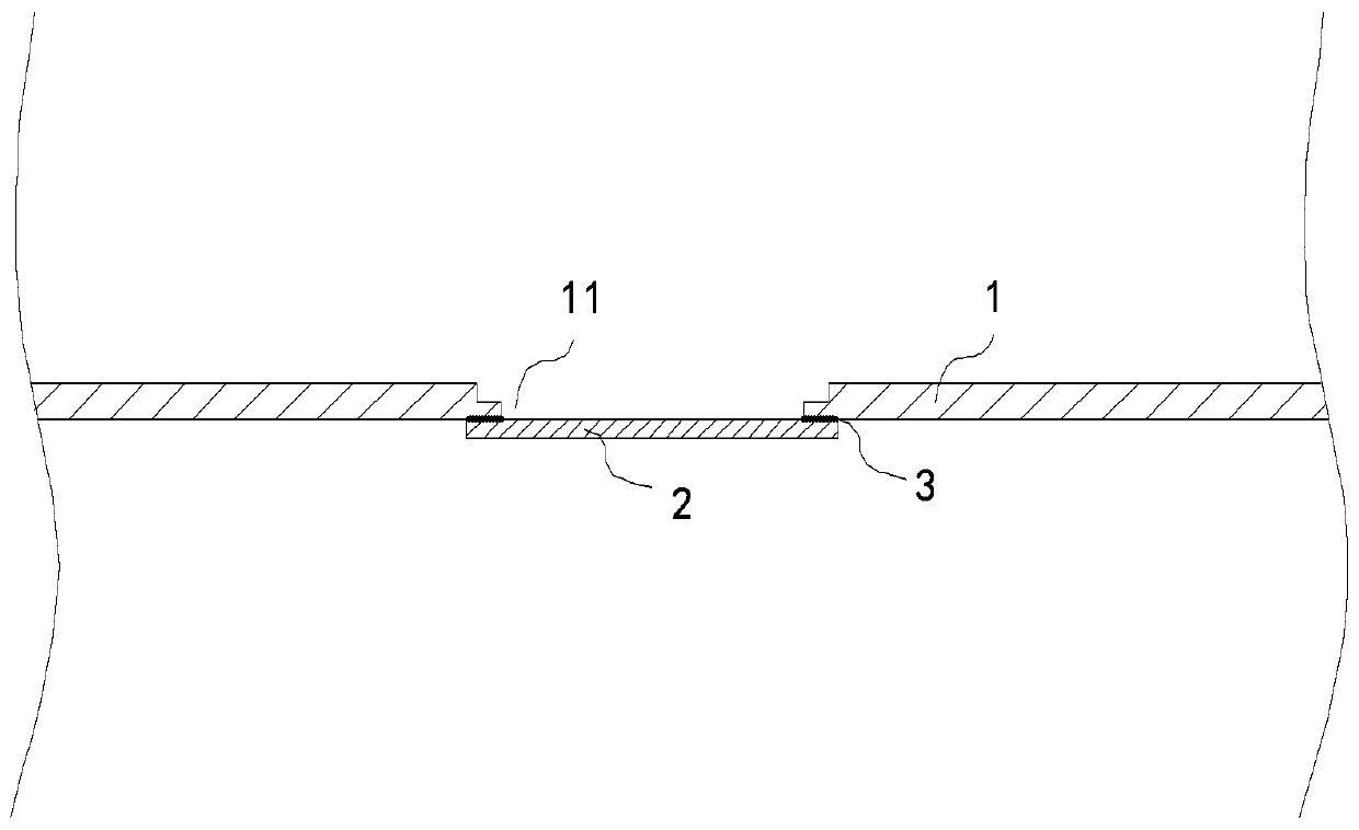 Bonding structure, bonding method and packaging box body containing bonding structure