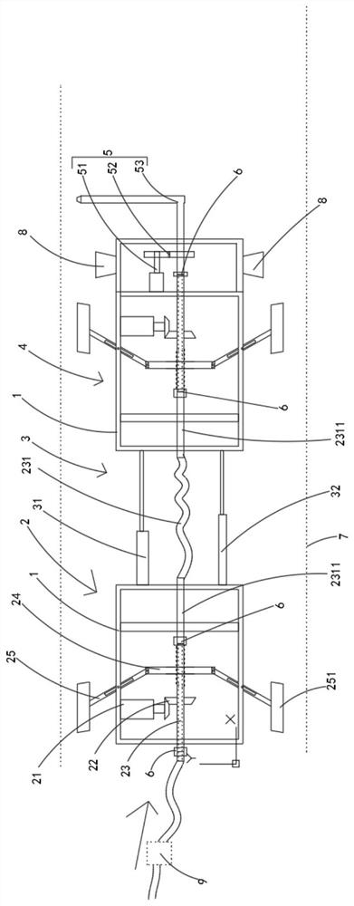 Cement pipeline multifunctional robot and system