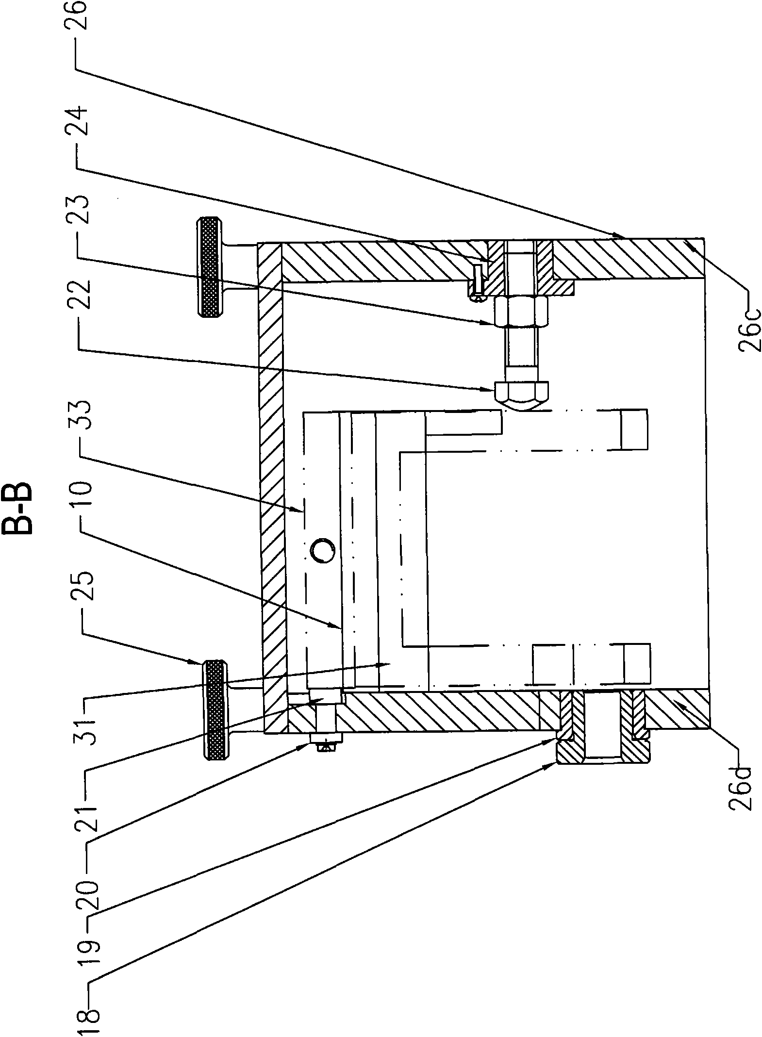 Drill clamp for connecting rod rest of needle core bed