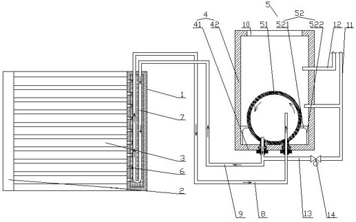 A pressurized solar water heater system and its installation process