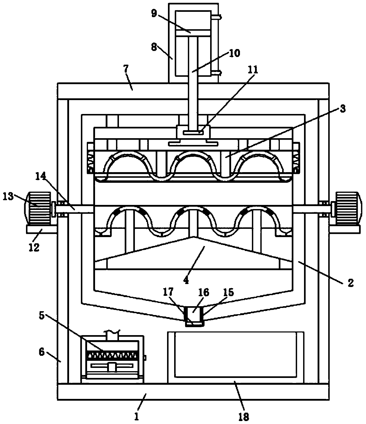 Gasshang grass recovery and processing machine for processing traditional Chinese medicine beverages