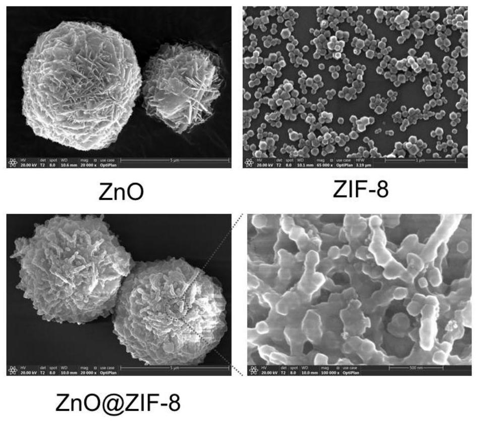 Application method of metal oxide and metal organic framework composite material in photocatalytic degradation of antibiotics