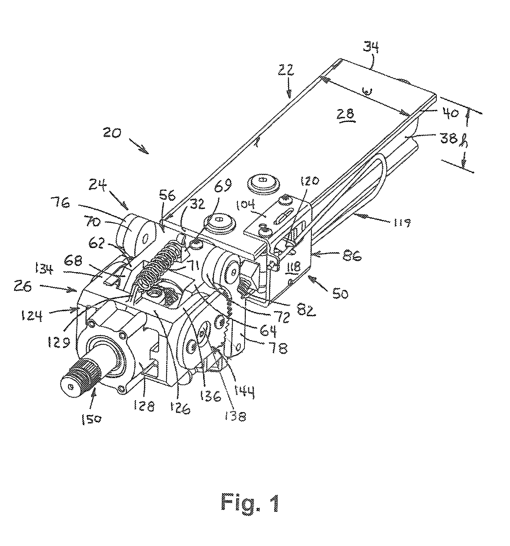 Tilting and telescoping steering column assembly