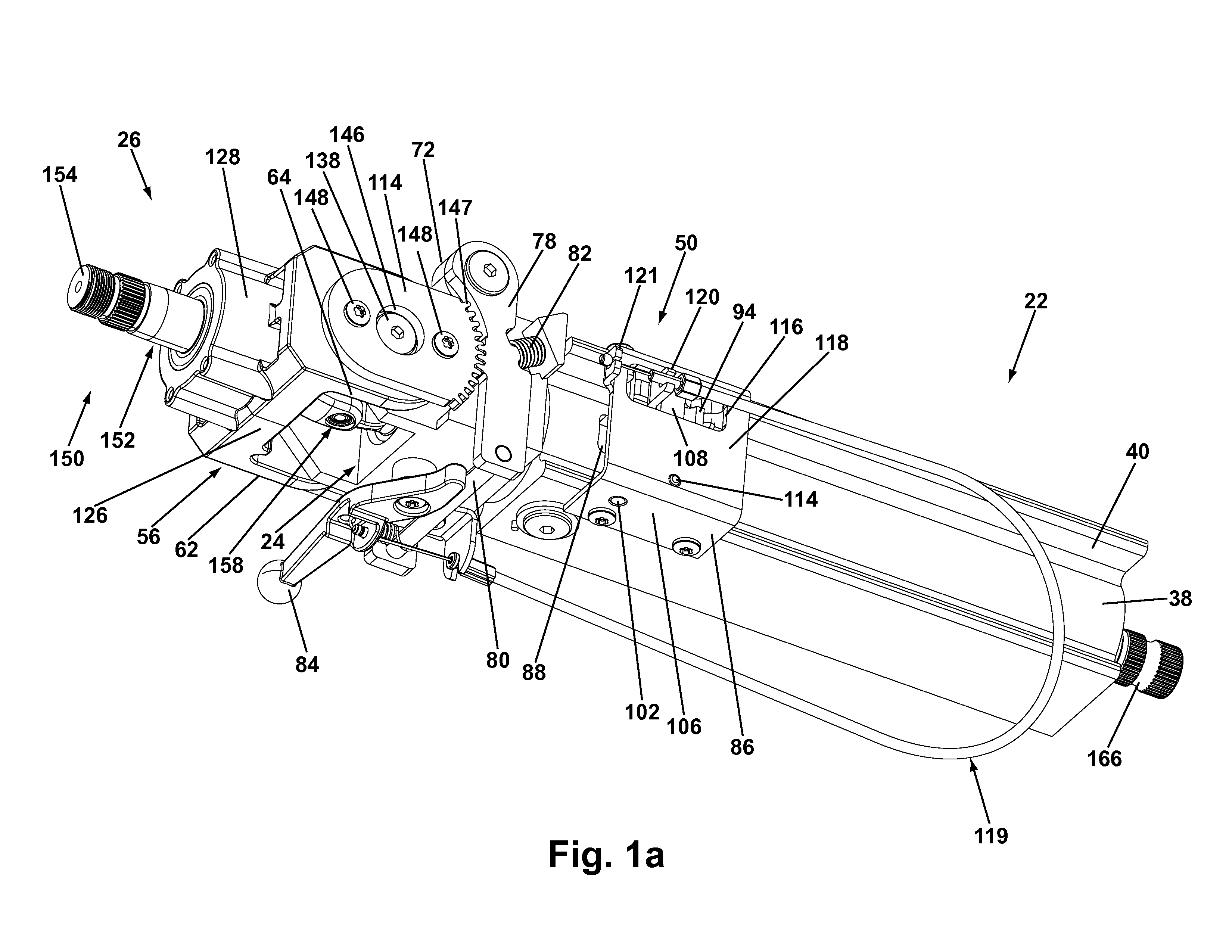 Tilting and telescoping steering column assembly