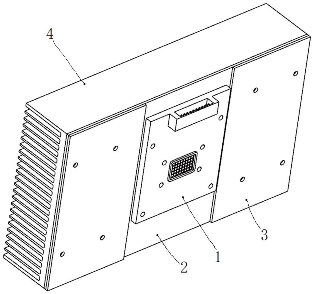 Low-thermal-resistance projection light source heat dissipation device