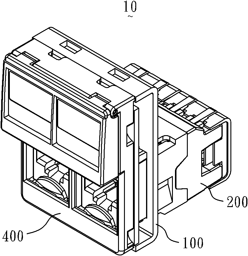 Distribution box and its data distribution frame