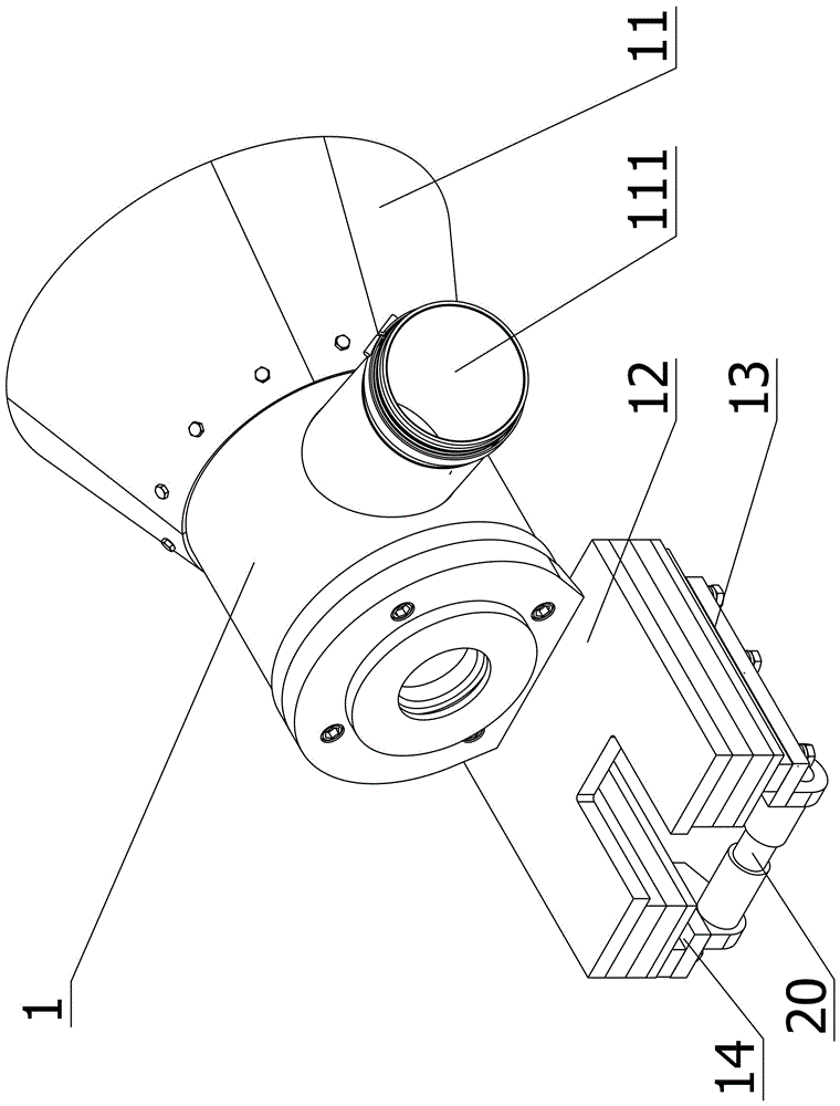 Two-stage dry dust cleaning device and down-hole drilling machine including same