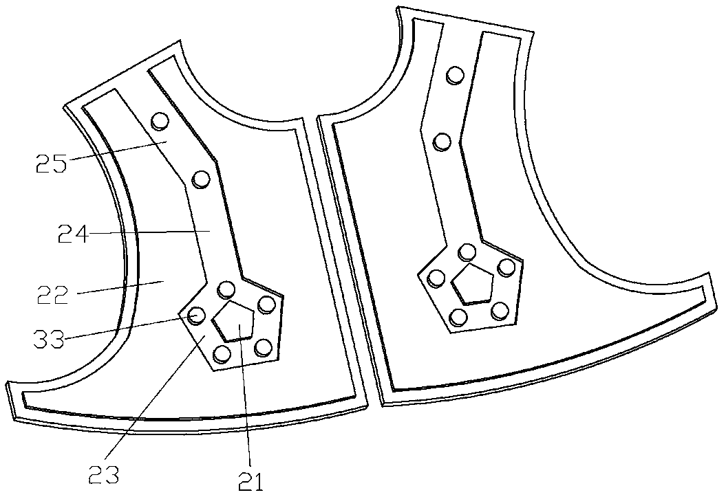 Magnetic health-care lining for human body wearable device and production process of magnetic health care lining