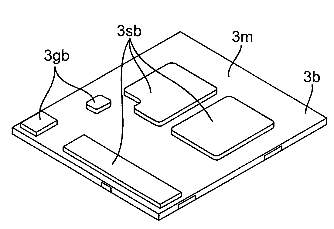 Semiconductor die package including low stress configuration