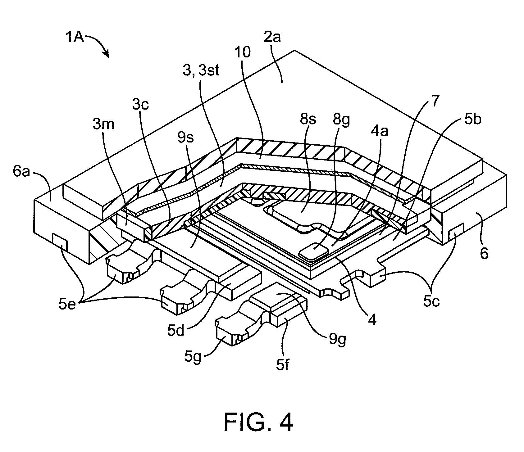 Semiconductor die package including low stress configuration