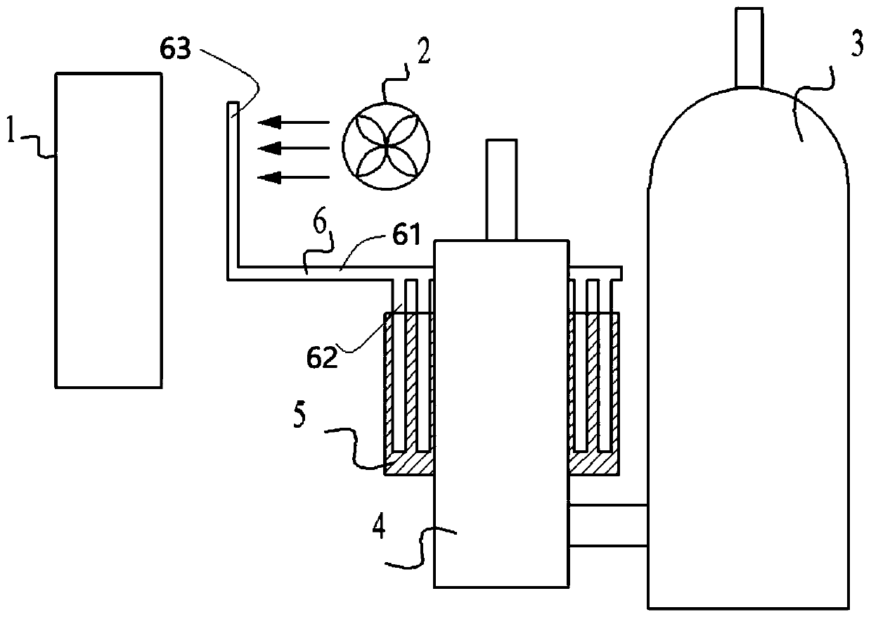 Electric appliance box heat dissipation device and air conditioner outdoor unit and air conditioner comprising same