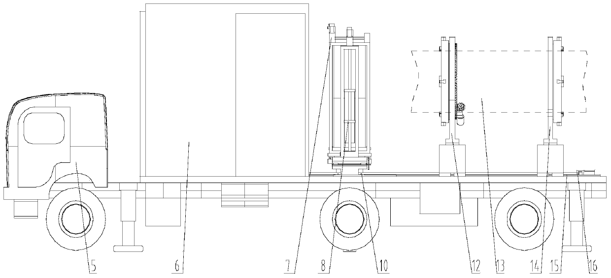 Vehicle-mounted CT nondestructive detection system