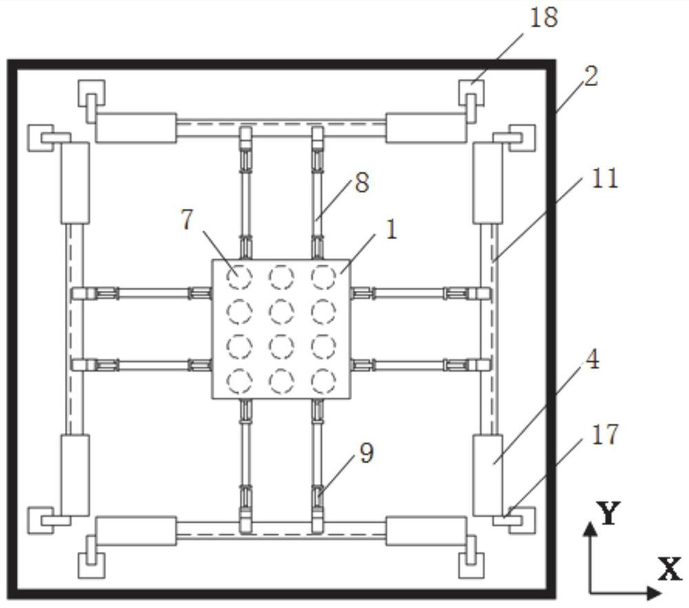 A semi-active temperature control vibration damping device and method based on shape memory alloy