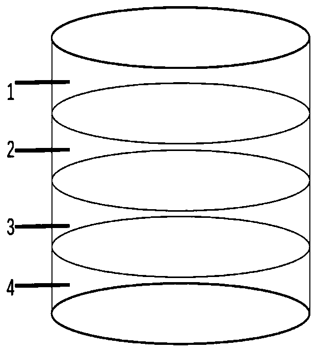 Composite water purification filter element for domestic water purifier