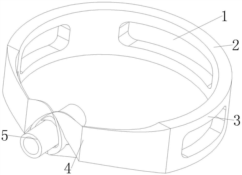 Nasogastric tube fixing band for nasal feeding patient