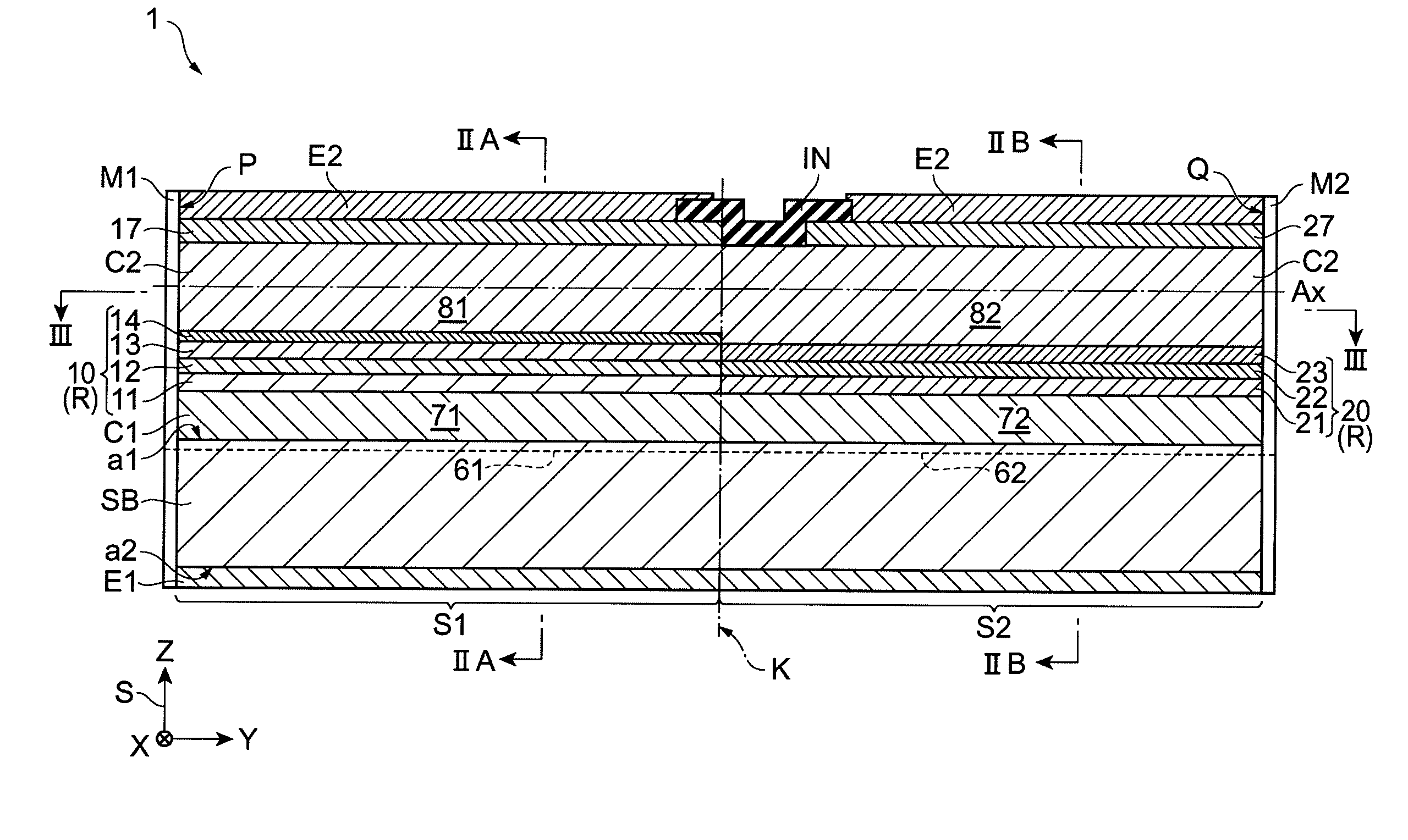 Integrated semiconductor optical device