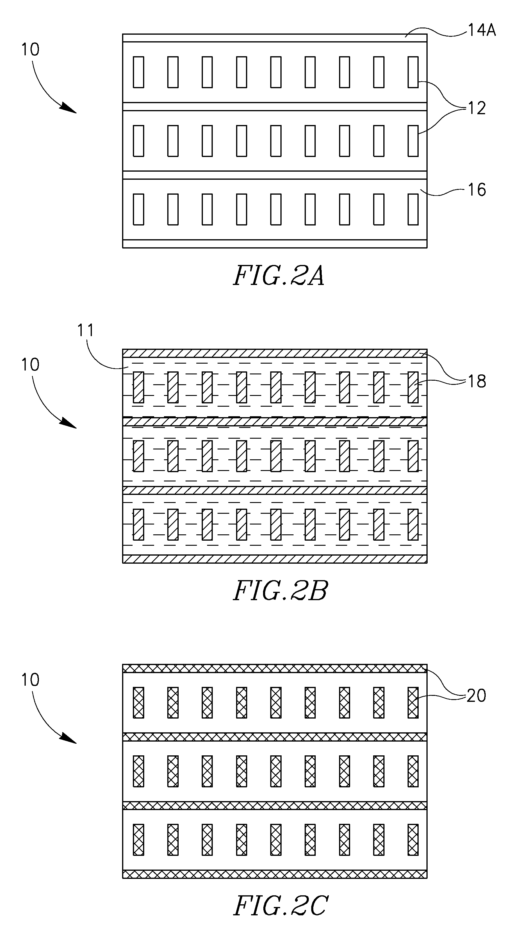 Patterns of conductive objects on a substrate and method of producing thereof