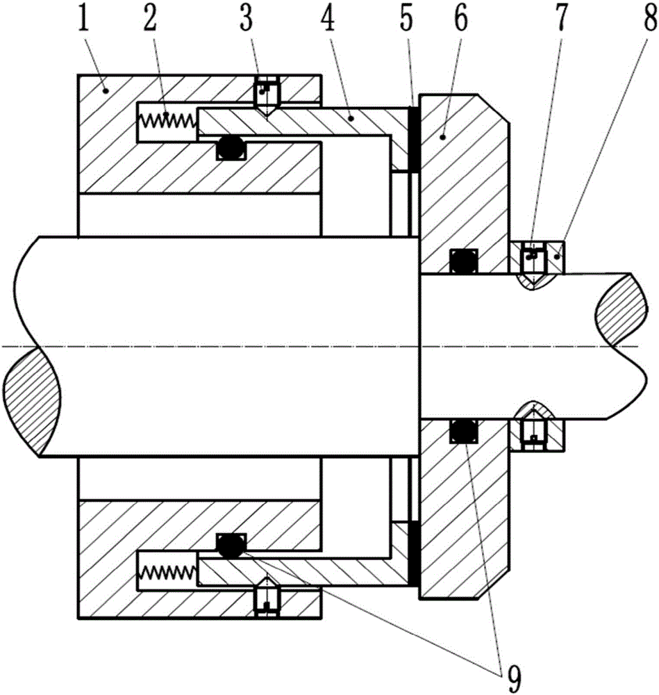 High-temperature mechanical sealing structure