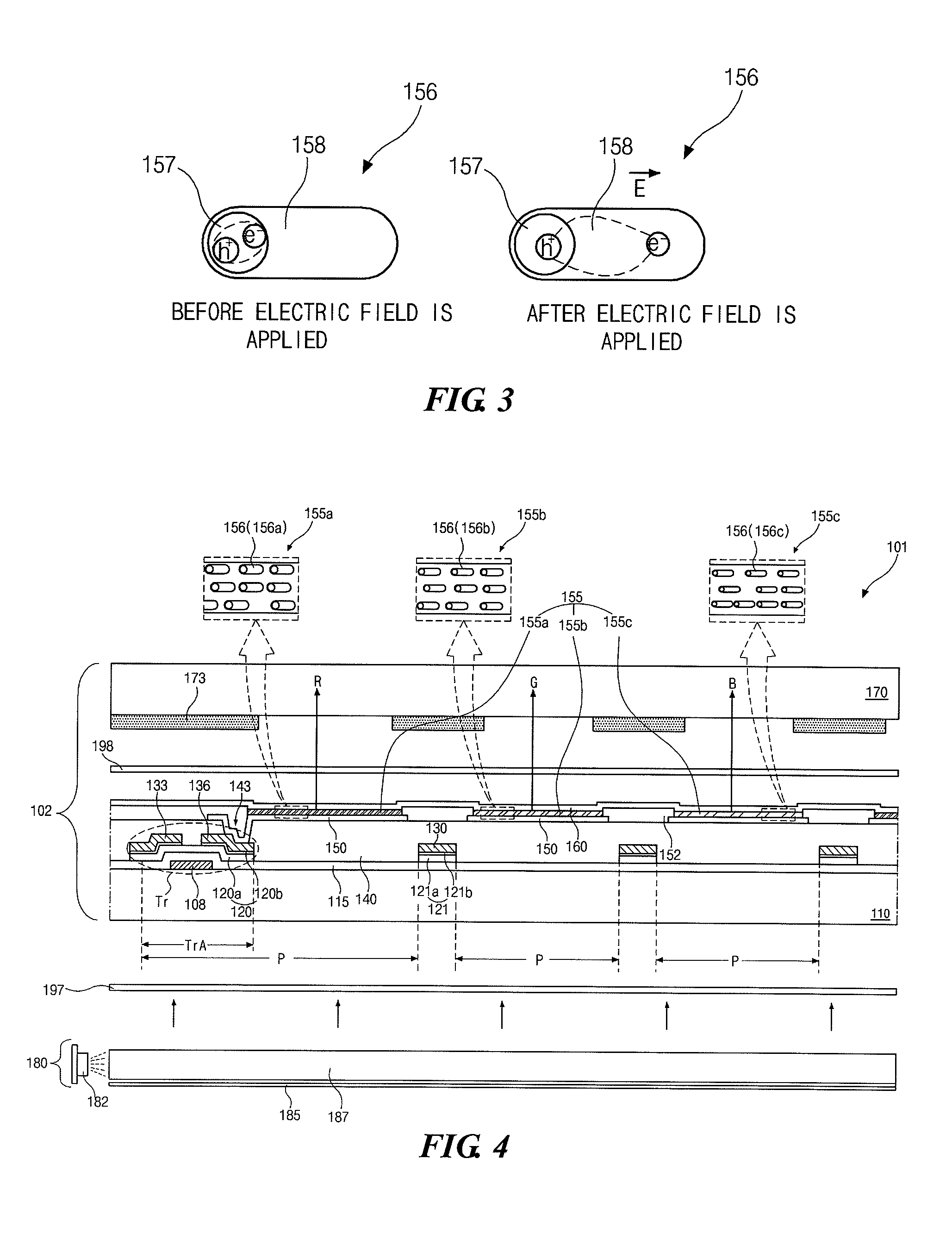 Quantum rod light-emitting display device