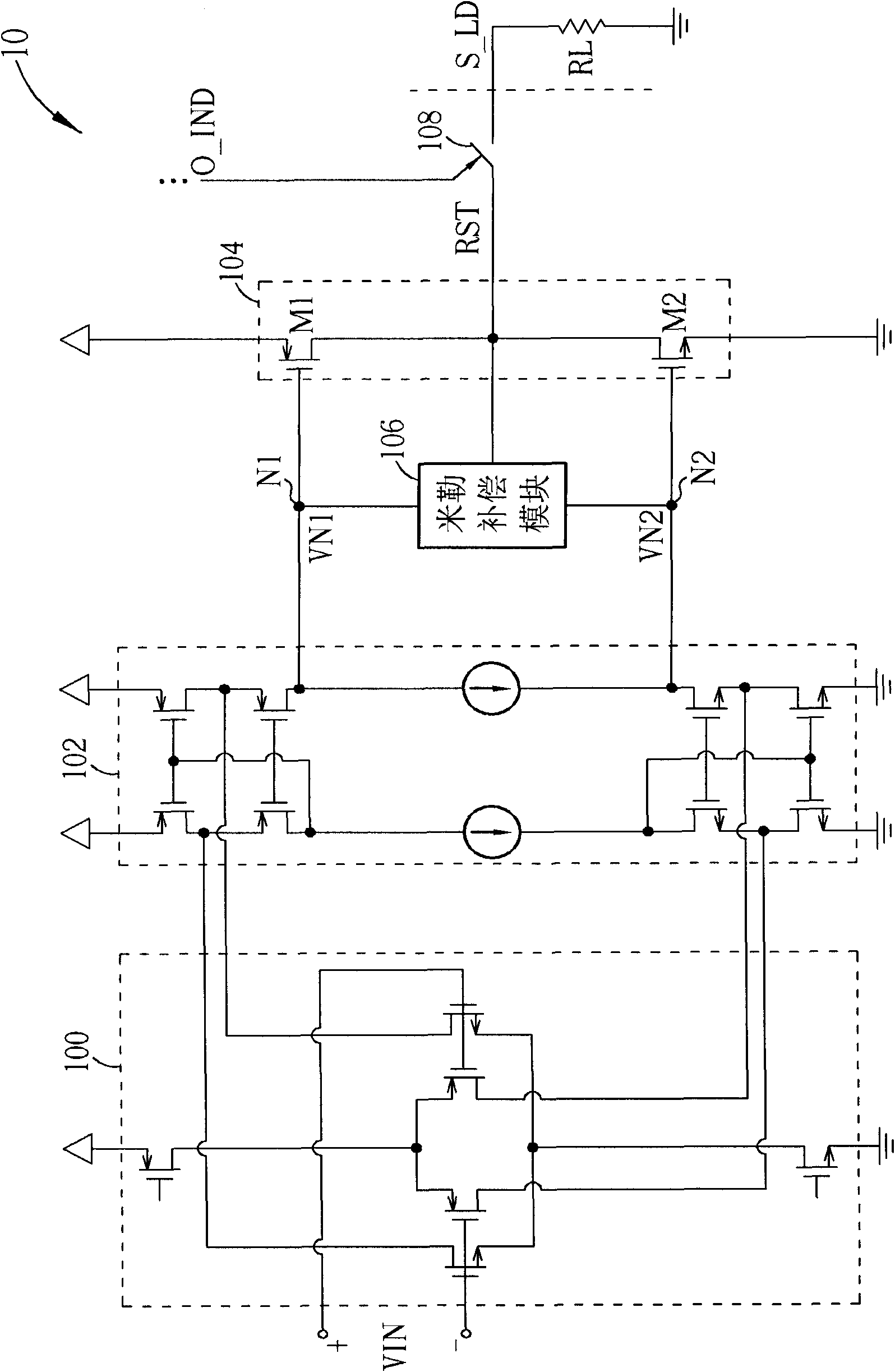 Coupling blocking method and operational amplifier