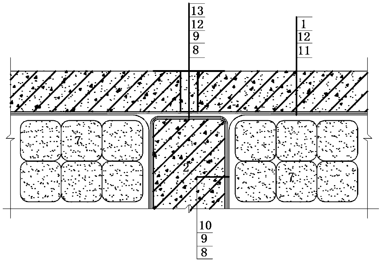 Novel rigidity landfill anti-permeation structure and construction method