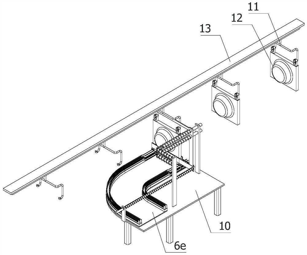 An automatic unloading device for castings without power