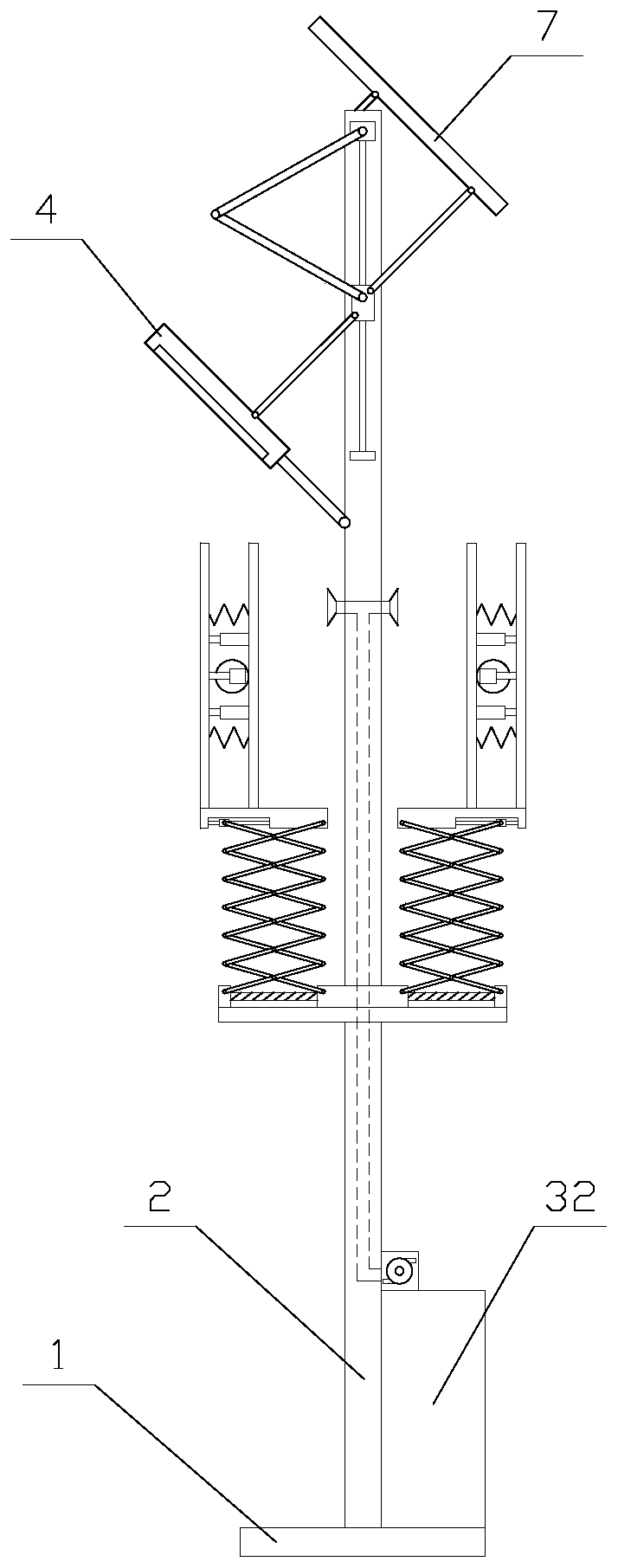 An intelligent solar street lamp with flexible structure and automatic cleaning function