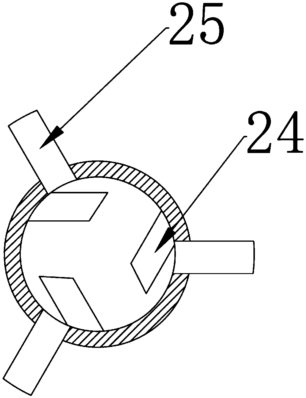 Continuous water-fertilizer-integrated solid fertilizer applying device