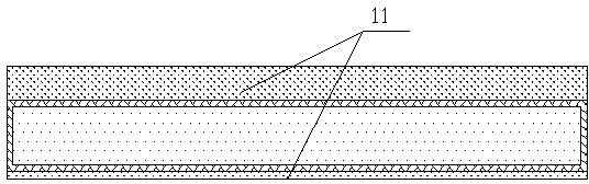 Single-chip flip-chip first encapsulation and then etching base island embedded encapsulation structure and manufacturing method thereof