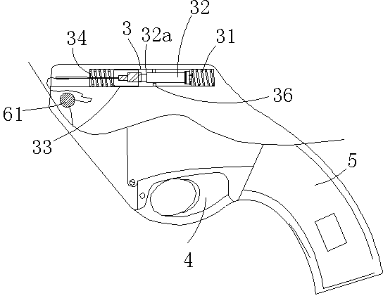 Bovine left abomasal displacement operative reduction apparatus with reduction needle transmitting range setting function