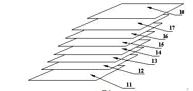 Indium tin oxide (ITO) through hole capacitance touch screen and method for manufacturing same