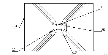 Indium tin oxide (ITO) through hole capacitance touch screen and method for manufacturing same