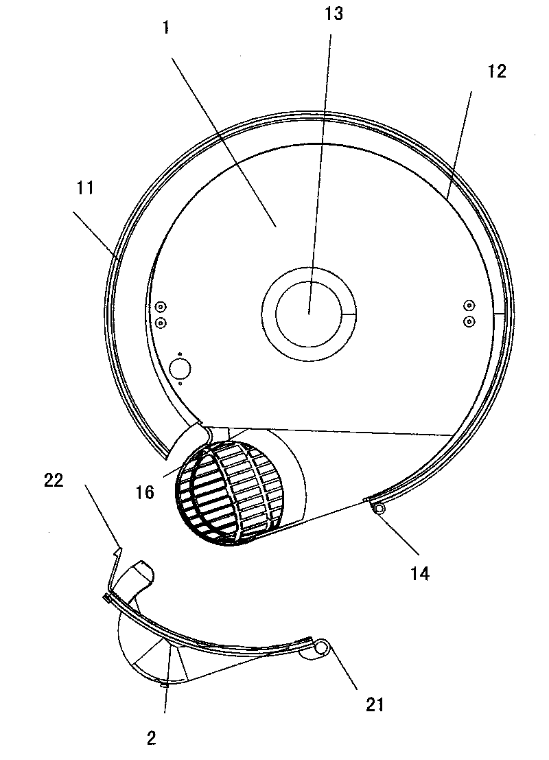 Scroll casing and clothes drying machine