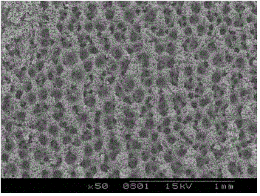 Preparation method of porous copper full-impregnated film of three-dimensional network structure