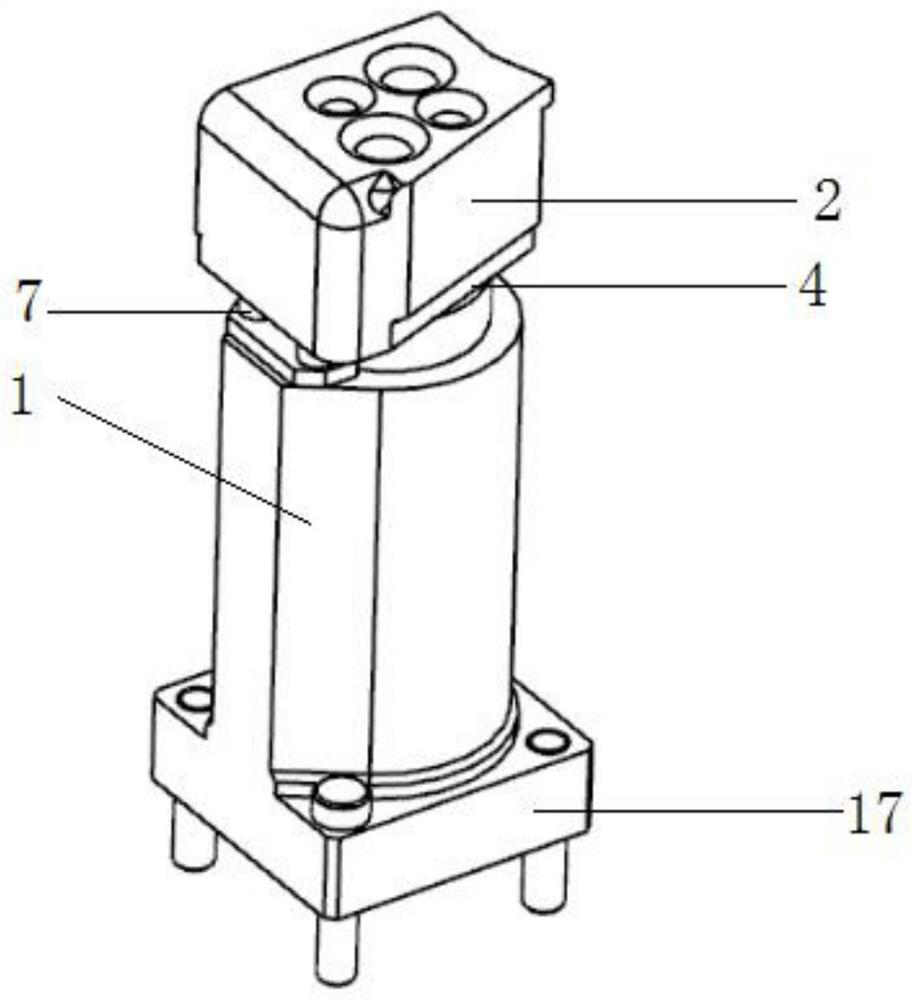 Blanking floating cutter structure and blanking die with same