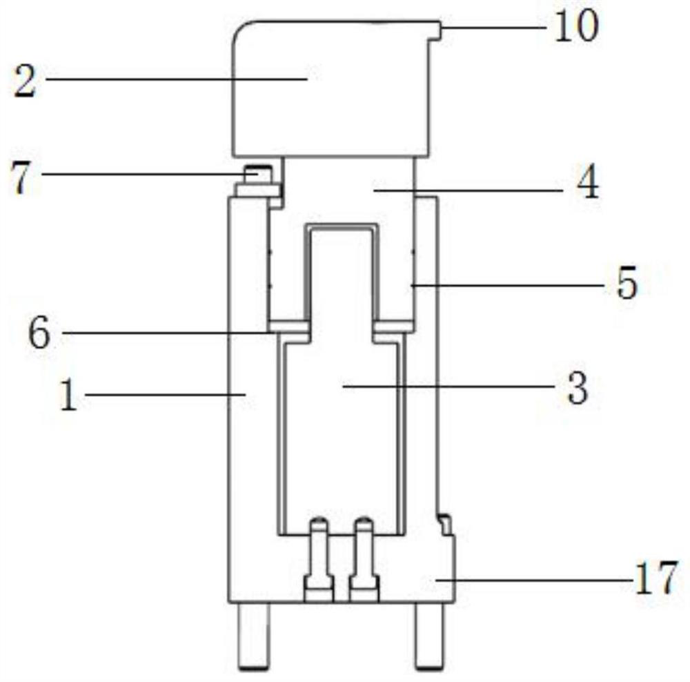 Blanking floating cutter structure and blanking die with same