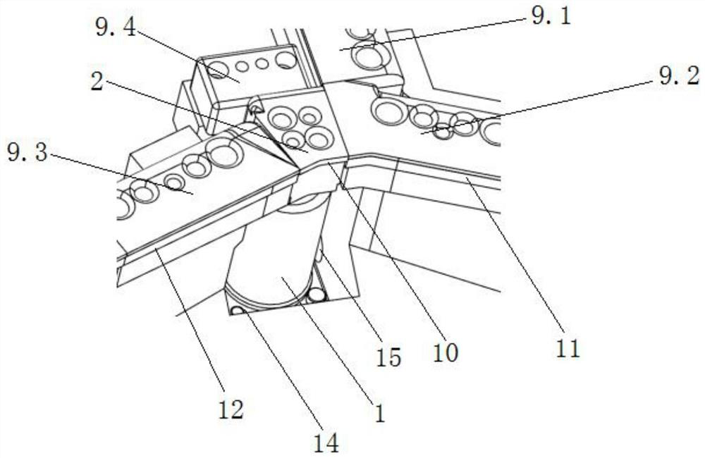 Blanking floating cutter structure and blanking die with same