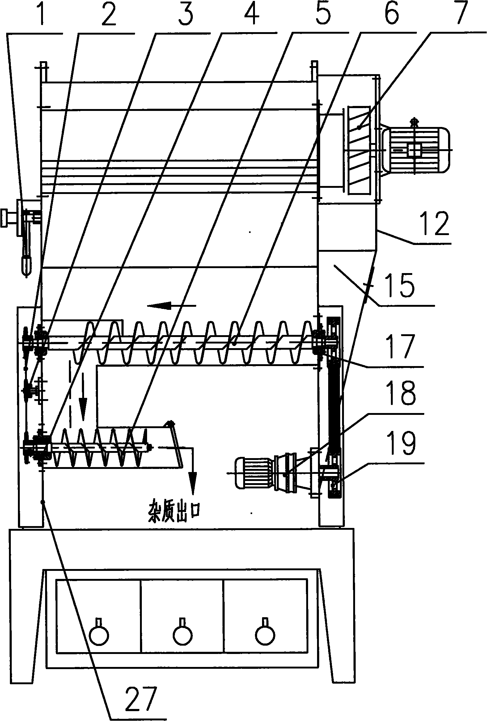 Circulating winnowing machine