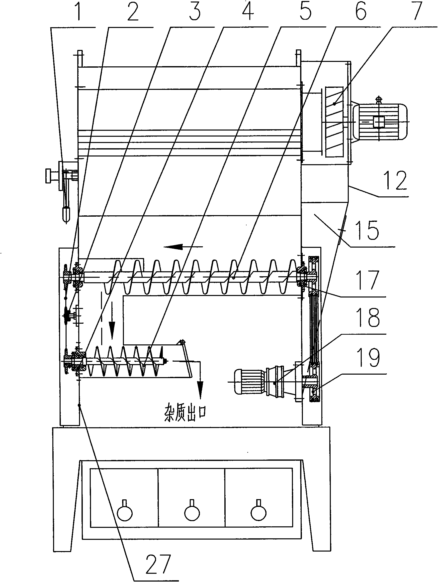 Circulating winnowing machine