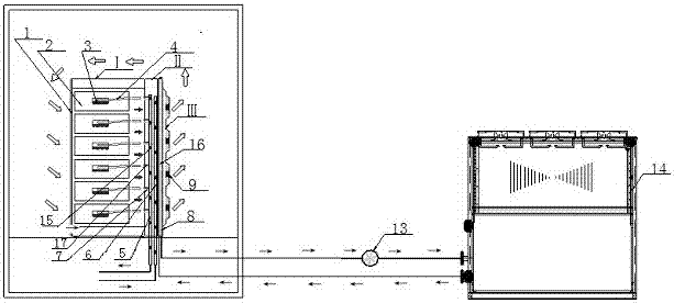 Server cabinet cooling system combined with door-type cold water heat exchange device and liquid cooling device