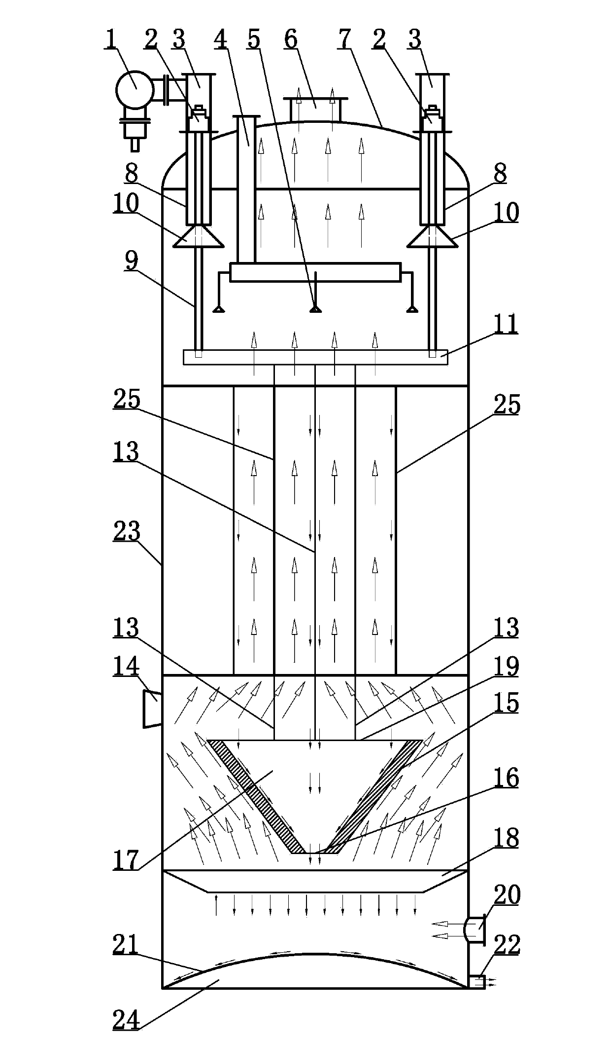 Electrical tar precipitator