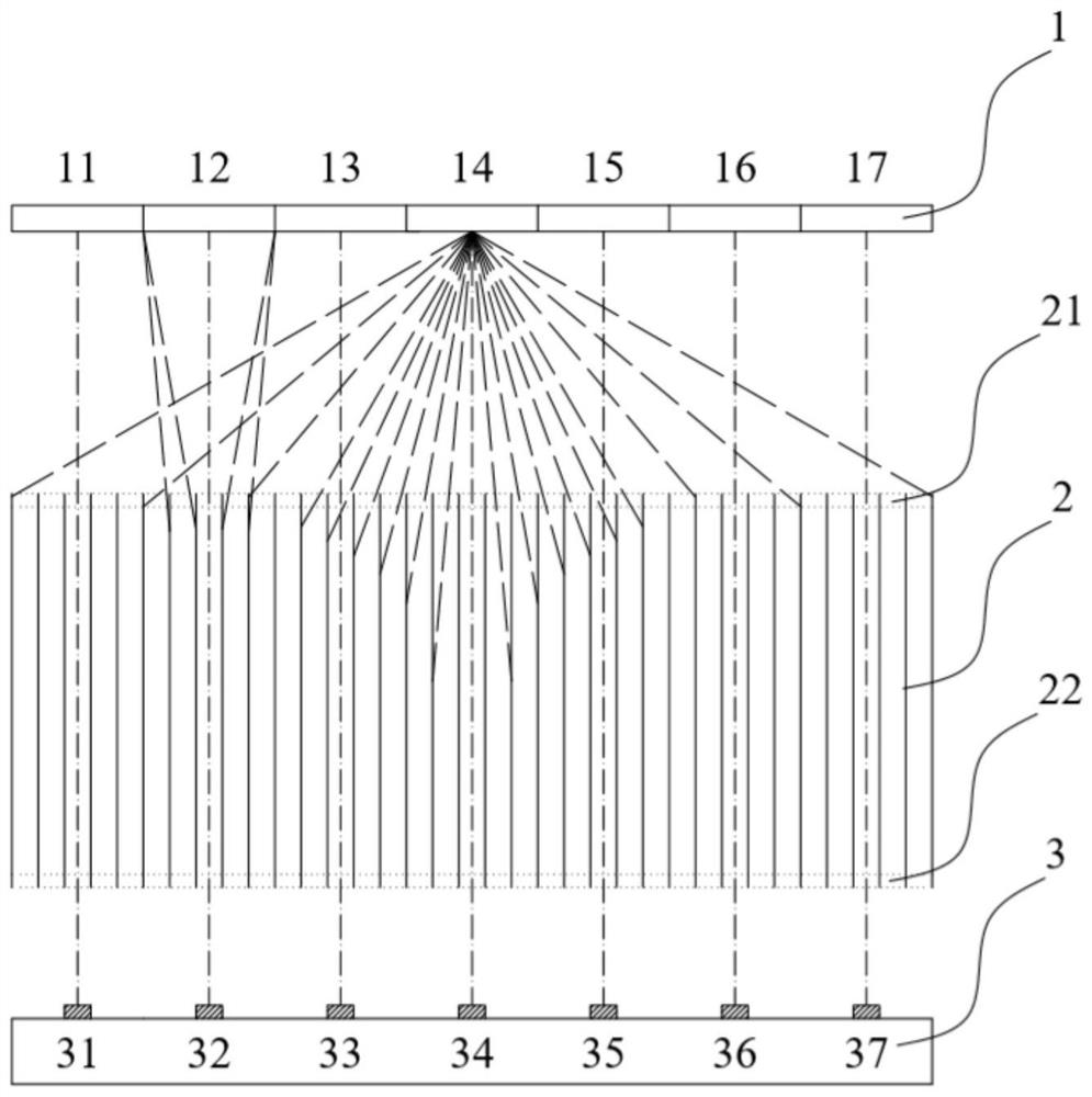 Collimating film, interference-reducing collimating film, laminated collimating film, image recognition module and preparation method thereof