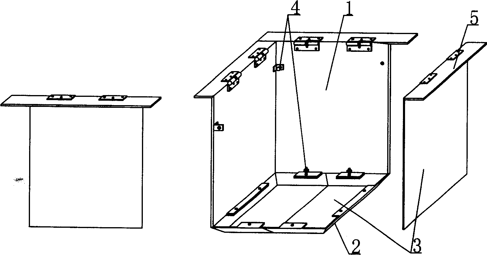 Shaping mold of members of mould shell