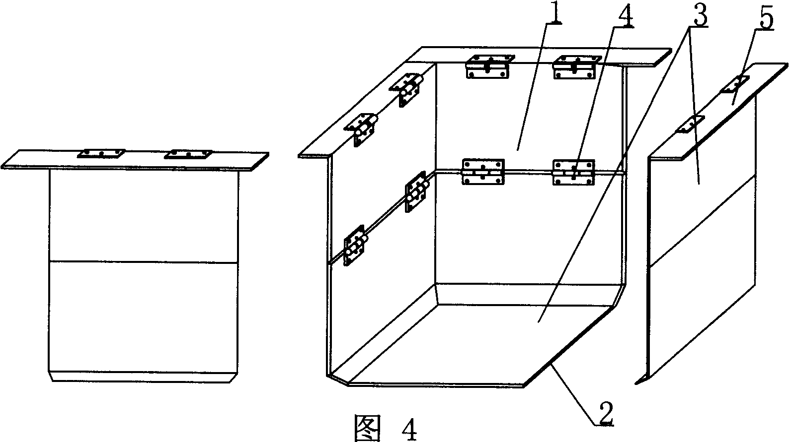 Shaping mold of members of mould shell