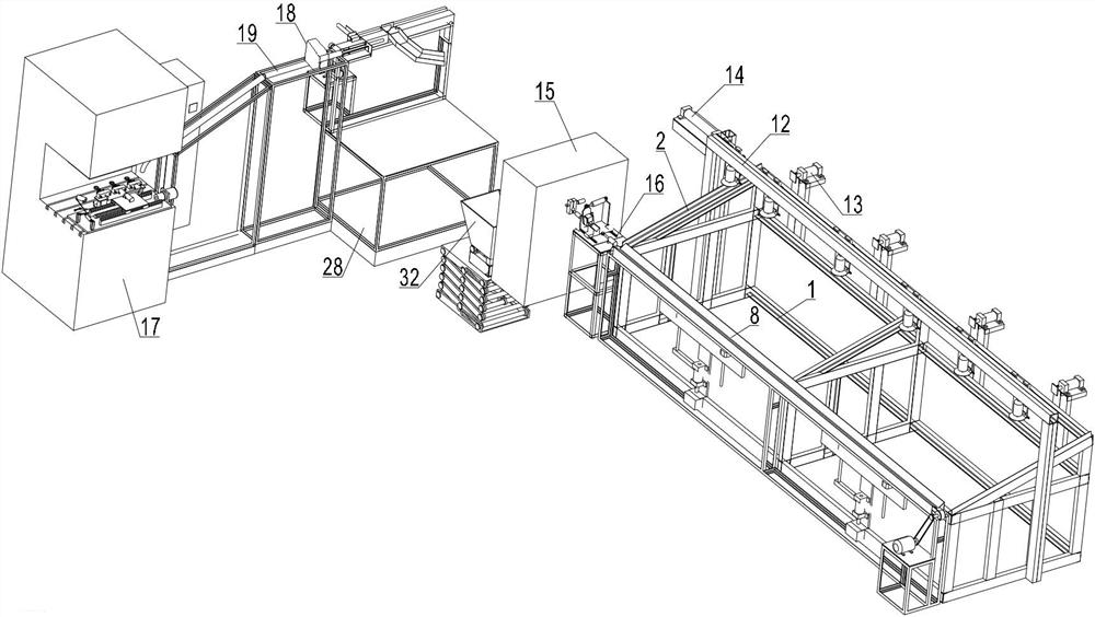 Hot forging combined machine tool